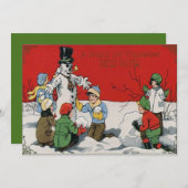 Kinder Snowman Winterschnee (Vorne/Hinten)