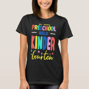 Kinder So lange Vorschule Hallo Kindergarten Lehre T-Shirt