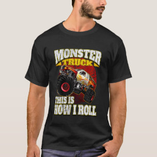 Kinder So rolle ich Monster-LKW T-Shirt