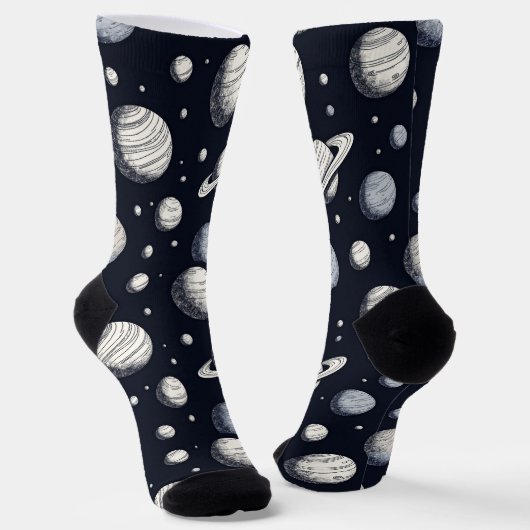 Kinder Sockeln Weltraummuster Socken (Gewinkelt)