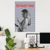 Kinder sollten nicht rauchen poster (Heimbüro)