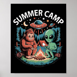 Kinder Sommercamp Alien UFO Regisseur Crew Gastgeb Poster