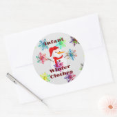 Kinder / sonstige Bekleidungsspeicher oder Geschen Runder Aufkleber (Umschlag)