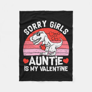Kinder Sorry Girls Tante ist mein Valentine Kleink Fleecedecke