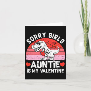 Kinder Sorry Girls Tante ist mein Valentine Kleink Karte
