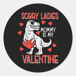 Kinder Sorry Lady Valentine Dino Trex Boy Ki Runder Aufkleber