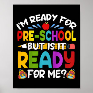 Kinder Spaß am ersten Schultag Poster