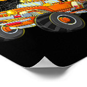 Kinder Spaß Boo Reiten Monster LKW Halloween Costu Poster (Ecke)