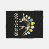 Kinder Spaß Eggasaurus Dinosaur Ostereier Jagen Ki Fleecedecke (Vorderseite (Horizontal))