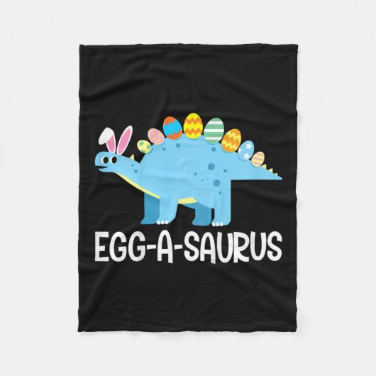 Kinder Spaß Eggasaurus Dinosaur Ostereier Jagen Ki Fleecedecke (Vorderseite)