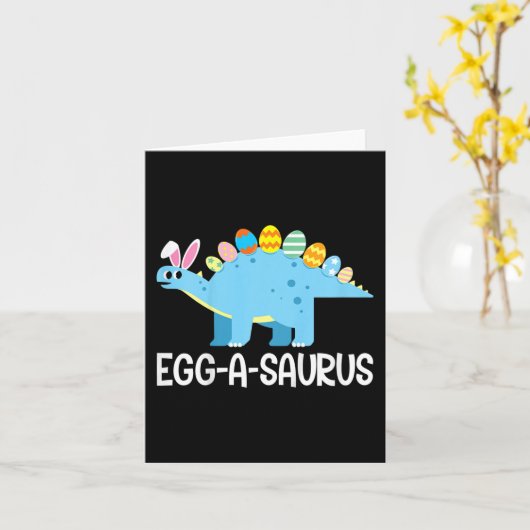 Kinder Spaß Eggasaurus Dinosaur Ostereier Jagen Ki Karte (Gelbe Blume)