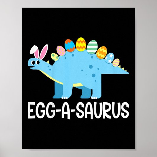 Kinder Spaß Eggasaurus Dinosaur Ostereier Jagen Ki Poster (Vorne)
