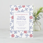 Kinder Spaß Jack Spiel Geburtstag Einladung (Stehend Vorderseite)