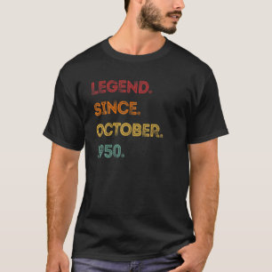 Kinder Spaß Legend Seit Oktober 1950 70th Birthday T-Shirt