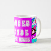 Kinder Spaß mit farbenfrohen Designtieren Kaffeetasse (VorderseiteRechts)