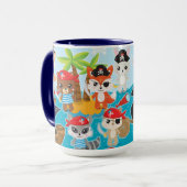 Kinder Spaß Party Pirate Tasse (Vorderseite Links)