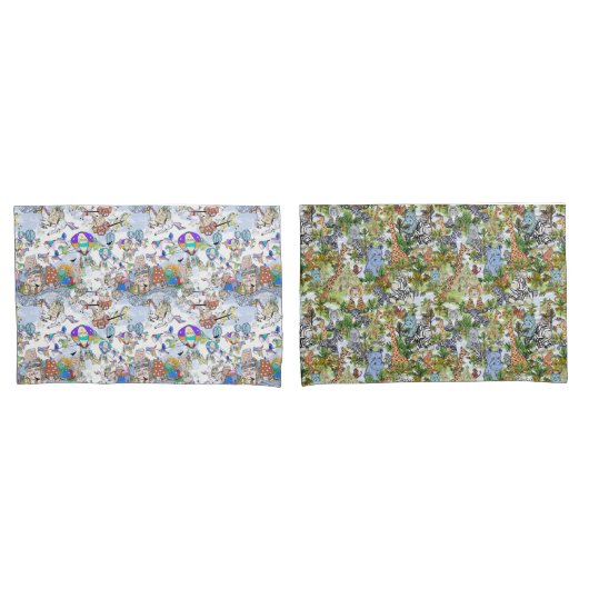 Kinder Spaß Pillowcase Pair Kissenbezug (Vorderseite-Set)