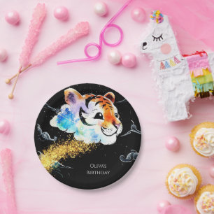 Kinder Spaß Tiger Geburtstag Pappteller