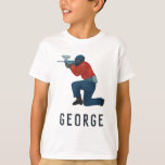 Kinder Spaß und moderne Blue Birthday Paintball Bo T-Shirt<br><div class="desc">Dieses niedliche und moderne blaue Shirt ist mit einem Paintball-Design,  einem Farbballer und einem Zielschild ausgestattet. Das Shirt kann mit Ihrem Jungennamen personalisiert werden,  das ideale Geschenk für jeden Paintball-Liebhaber - ideal für ein Paintball-Kindergeburtstag-Party!</div>
