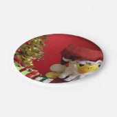 Kinder Spaß Weihnachten Papier Teller (Schrägansicht)