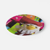 Kinder Spaß Weihnachten Pappteller (Schrägansicht)