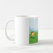 Kinder spielen auf einem Reifenschwingen Kaffeetasse (Links)