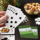 Kinder spielen auf Reifenpendel Spielkarten (In Situ)