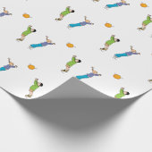 Kinder spielen Ball Geschenkpapier (Ecke)