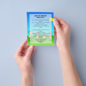 Kinder spielen draußen an einem sonnigen Tag Flyer (Gruppe)