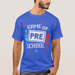 Kinder spielen im Vorschulspiel zurück zum Video d T-Shirt