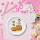 Kinder spielen Musik auf Riesenschändlerinnen Pappteller (Party)