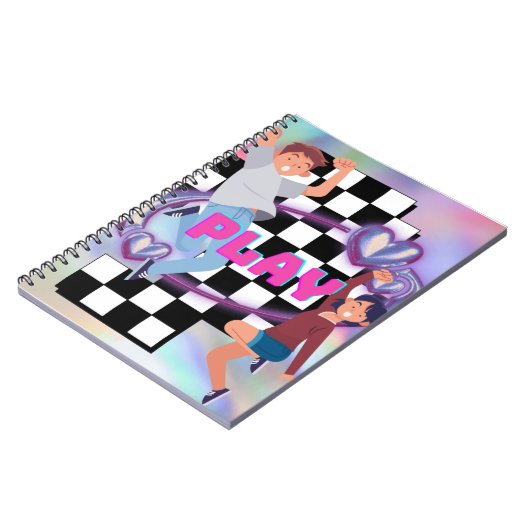 Kinder spielen notizblock (Linke Seite)