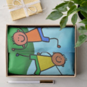 Kinder spielen seidenpapier (Geschenk)