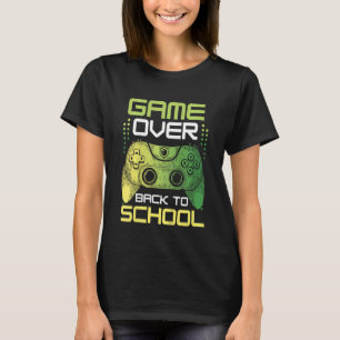 Kinder spielen zurück zur Schule für Gamer T-Shirt