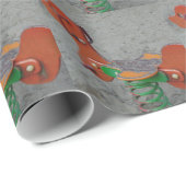 Kinder Spielplatz Orange Dog Tog in Sand Geschenkpapier (Rolleneckpunkt)