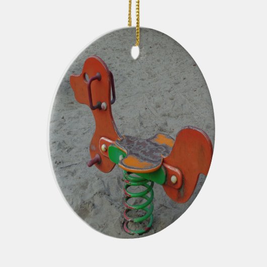 Kinder Spielplatz Orange Dog Tog in Sand Keramikornament (Rechts)