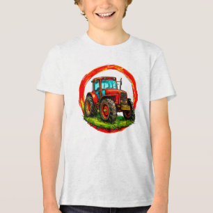 Kinder-Spielzeug-Traktor Tri-Blend Shirt