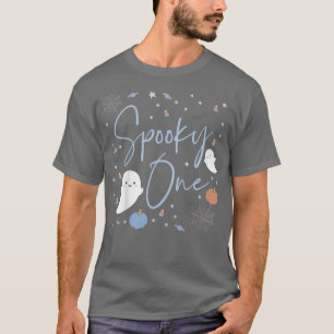 Kinder Spooky ein erster Geburtstag Baby Blue Boy T-Shirt