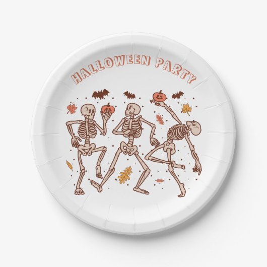 Kinder Spooky Halloween-Party Einladung Pappteller (Vorderseite)