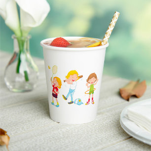 Kinder Sport Pappbecher