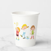 Kinder Sport Pappbecher (Vorderseite)