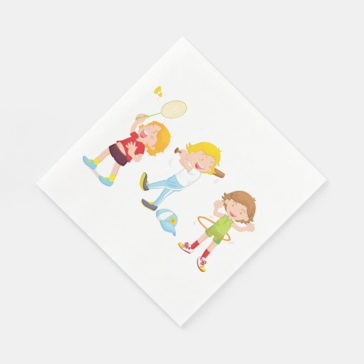 Kinder Sport Serviette (Ecke)