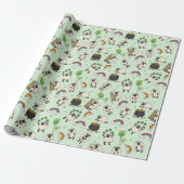 Kinder St. Patrick’s Day Schafe & Kleeblätter Geschenkpapier (Ungerollt)