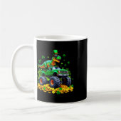 Kinder St. Patricks Day 2026 - Dinosaur reitender  Kaffeetasse (Links)
