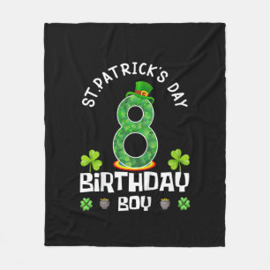 Kinder St. Patrick's Day Birthday 8. 2015 T - Shir Fleecedecke