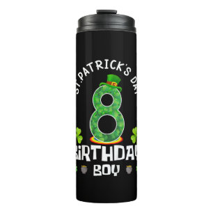 Kinder St. Patrick's Day Birthday 8. 2015 T - Shir Thermosbecher