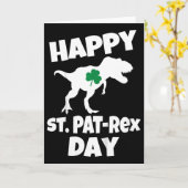 Kinder St. Patricks Day Dinosaur T-Rex Lustiger Kl Karte (Gelbe Blume)