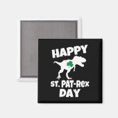 Kinder St. Patricks Day Dinosaurier T-Rex Lustiger Magnet (Vorderseite/Rückseite)
