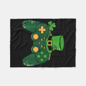 Kinder St. Patricks Day Gamer Gaming Controller Ne Fleecedecke (Vorderseite (Horizontal))