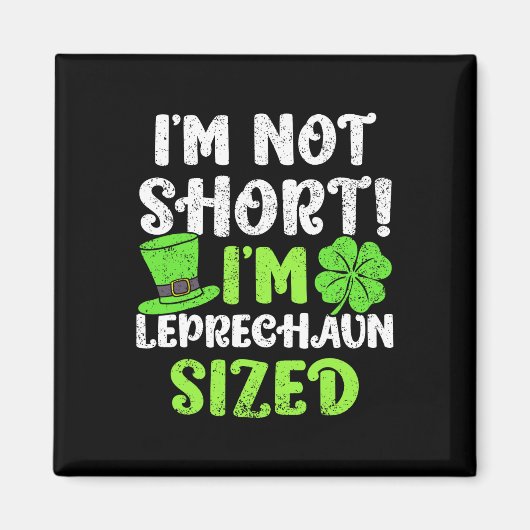 Kinder St. Patrick's Day Ich bin nicht klein Ich b Magnet (Vorne)